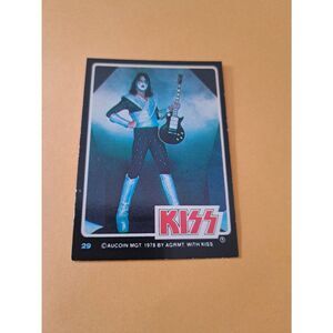 Vintage 1978 Aucoin Management AGRMT KISS Trading Card No 29 Collectible Rock